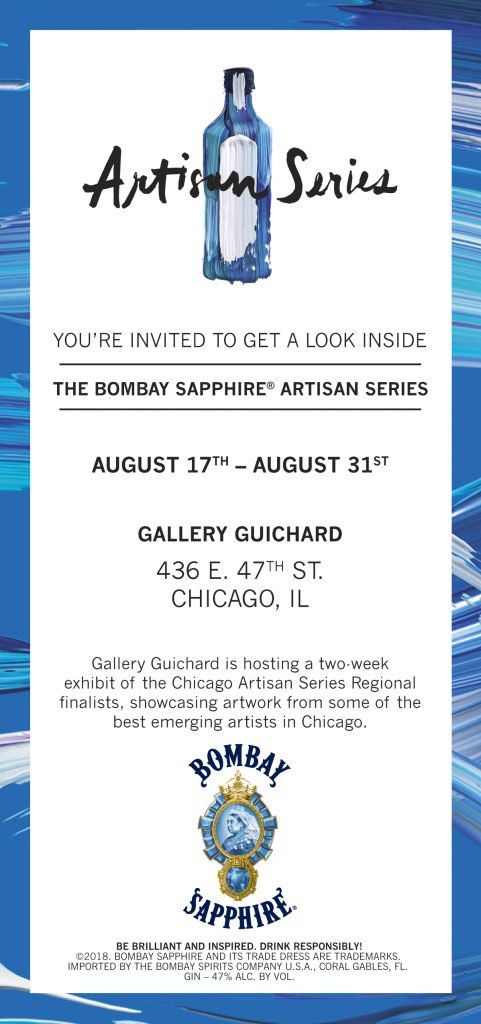 bombay sapphire, Chicago Semi Finalist, bombay sapphire artisan series, Dieffenbach, Angela Dieffenbach, Chicago art, Chicago artist 